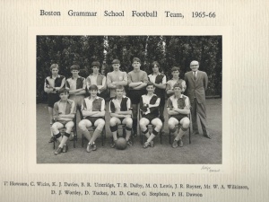 Boston Grammar School Football Team 1965-66