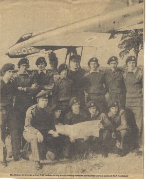 CCF RAF Section Summer Camp 1978