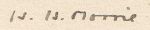 Herbert Haycroft Morris's signature
