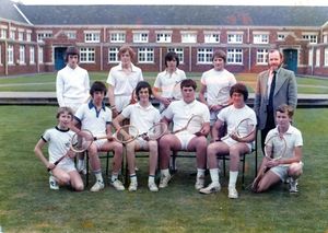 Boston Grammar School Tennis 1976-77