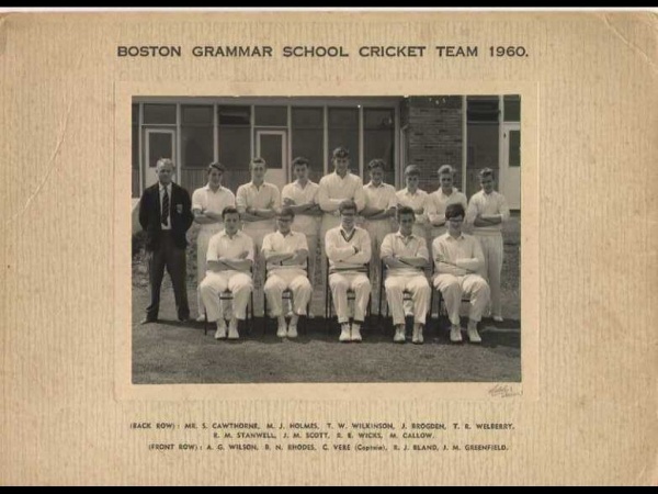 Boston Grammar School Cricket Team 1960