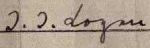 Thomas Tweddle Logans signature
